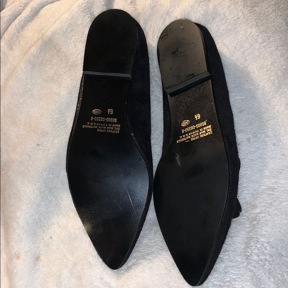 Chandelier Brand Black Suede Flats w/Jewel Accts - Picture 8 of 10